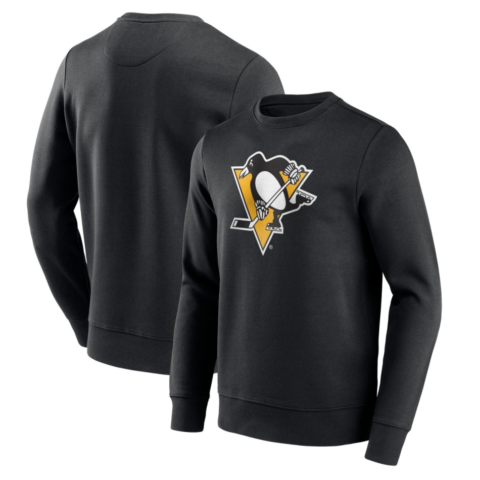 Pittsburgh Penguins pánská mikina Primary Logo Graphic Crew Sweatshirt - VALUE - Pittsburgh Penguins mikiny, bundy, kalhoty