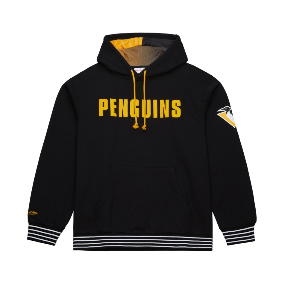 Pittsburgh Penguins pánská mikina s&nbsp;kapucí Playmaker Fleece Hoodie Vintage Logo - Pittsburgh Penguins mikiny, bundy, kalhoty