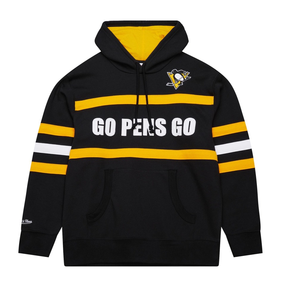 Pittsburgh Penguins pánská mikina s&nbsp;kapucí Head Coach Hoodie Current Logo - Pittsburgh Penguins mikiny, bundy, kalhoty
