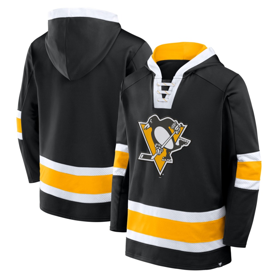 Pittsburgh Penguins pánská mikina s&nbsp;kapucí Mens Laced Hockey - Pittsburgh Penguins mikiny, bundy, kalhoty