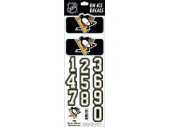 Pittsburgh Penguins samolepky na helmu Decals Black