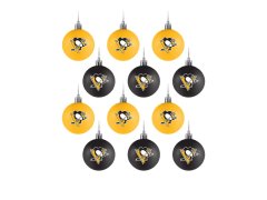 Pittsburgh Penguins vánoční ozdoby NHL 12 Pack Ball Ornament Set