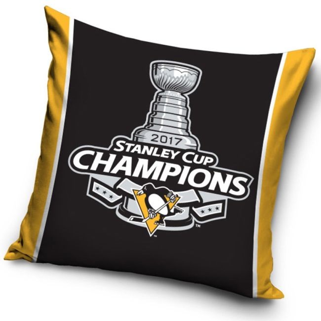 Polštářek Stanley Cup Champions 2017 Penguins - Pittsburgh Penguins Ostatní