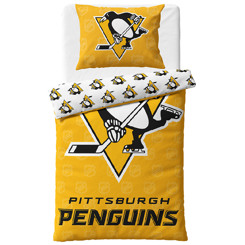 Pittsburgh Penguins povlečení na jednu postel Shields - Pittsburgh Penguins povlečení, ručníky, deky