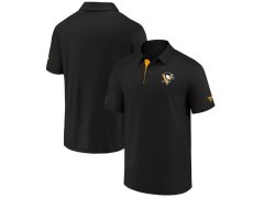 Pittsburgh Penguins pánské polo tričko Authentic Rinkside Performance black