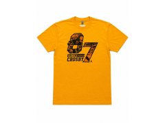 Pittsburgh Penguins pánské tričko NHL Sidney Crosby #87 Yellow Animation