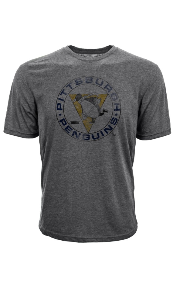 Pittsburgh Penguins pánské tričko grey Retro Tee - Pittsburgh Penguins trička, polo trička, košile