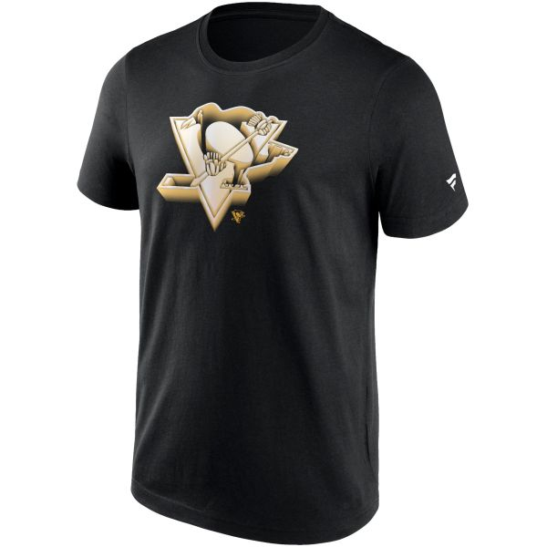 Pittsburgh Penguins pánské tričko Chrome Graphic T-Shirt Black - Pittsburgh Penguins trička, polo trička, košile