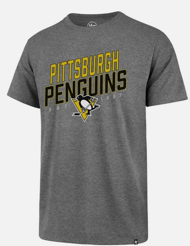 Pittsburgh Penguins pánské tričko 47 Echo gray - Pittsburgh Penguins trička, polo trička, košile