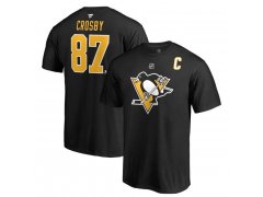 Dětské Tričko 87 Sidney Crosby Stack Logo Name & Number Penguins