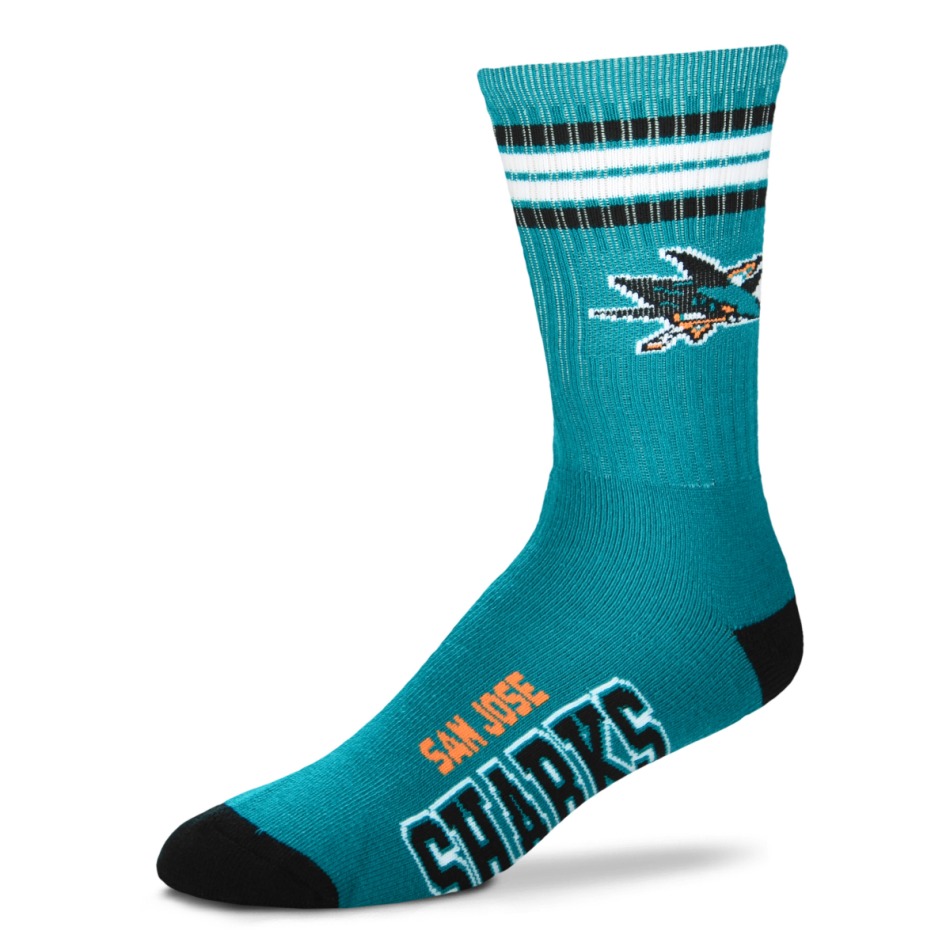 San Jose Sharks dětské ponožky 4 Stripes Crew - San Jose Sharks dětské oblečení