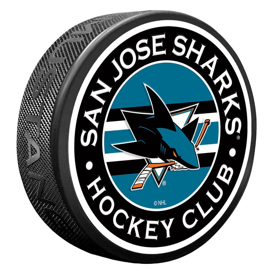 San Jose Sharks puk Stripe Design - San Jose Sharks hokejové vybavení