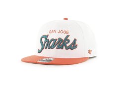 San Jose Sharks čepice flat kšiltovka Script Side Two Tone 47 CAPTAIN NHL WO