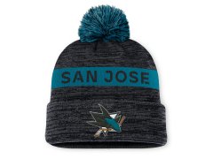 San Jose Sharks zimní čepice Authentic Pro Rink Beanie Cuff With POM