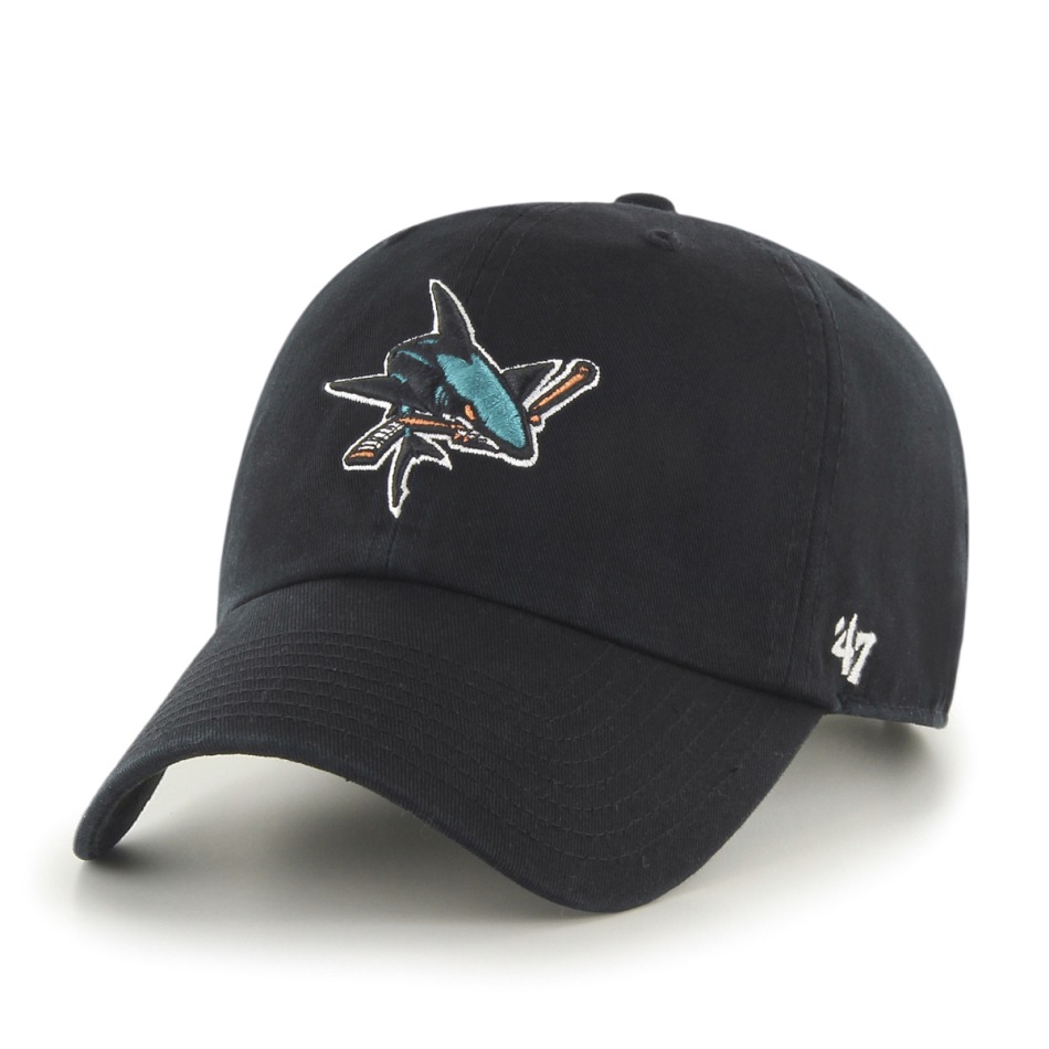 San Jose Sharks čepice baseballová kšiltovka Clean Up Sajsha black - San Jose Sharks kšiltovky, čepice, rukavice