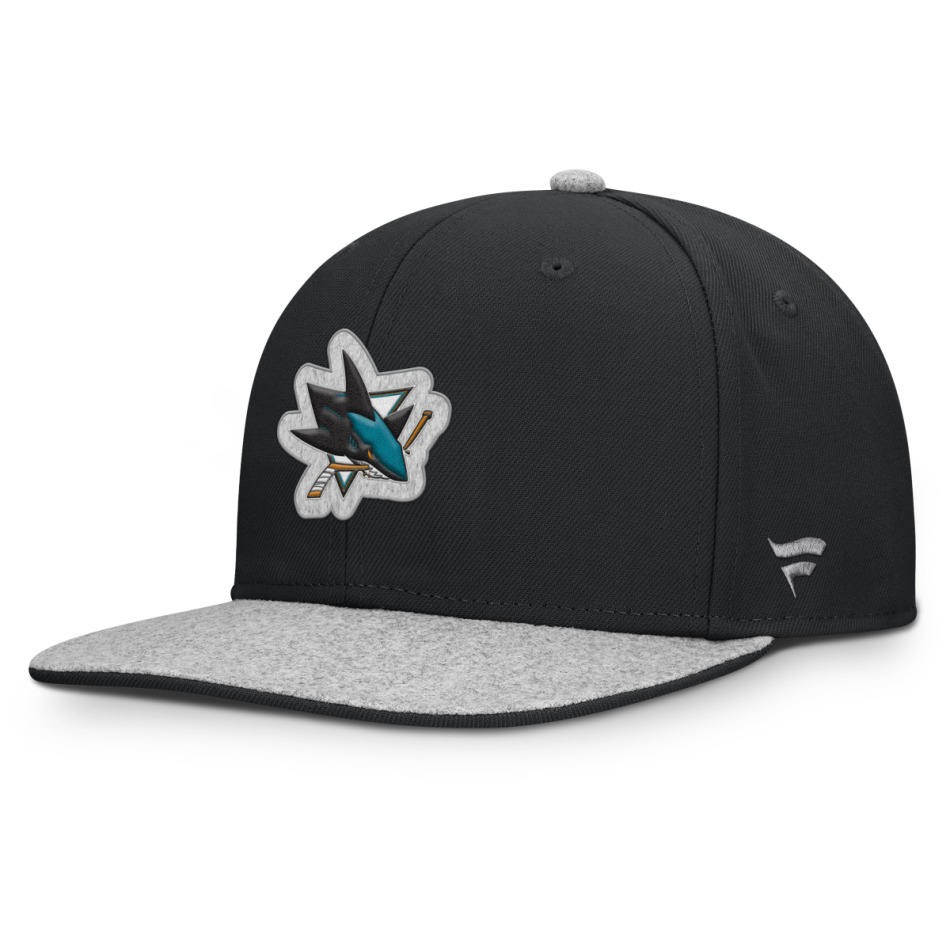San Jose Sharks čepice flat kšiltovka Loden Structured Adjustable Flat Brim - San Jose Sharks kšiltovky, čepice, rukavice