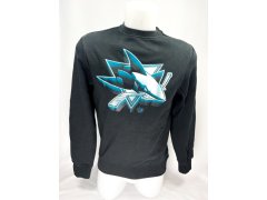 San Jose Sharks pánská mikina Chrome Graphic Crew Sweatshirt Black