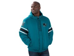 San Jose Sharks pánská bunda s kapucí Tight End Winter Jacket