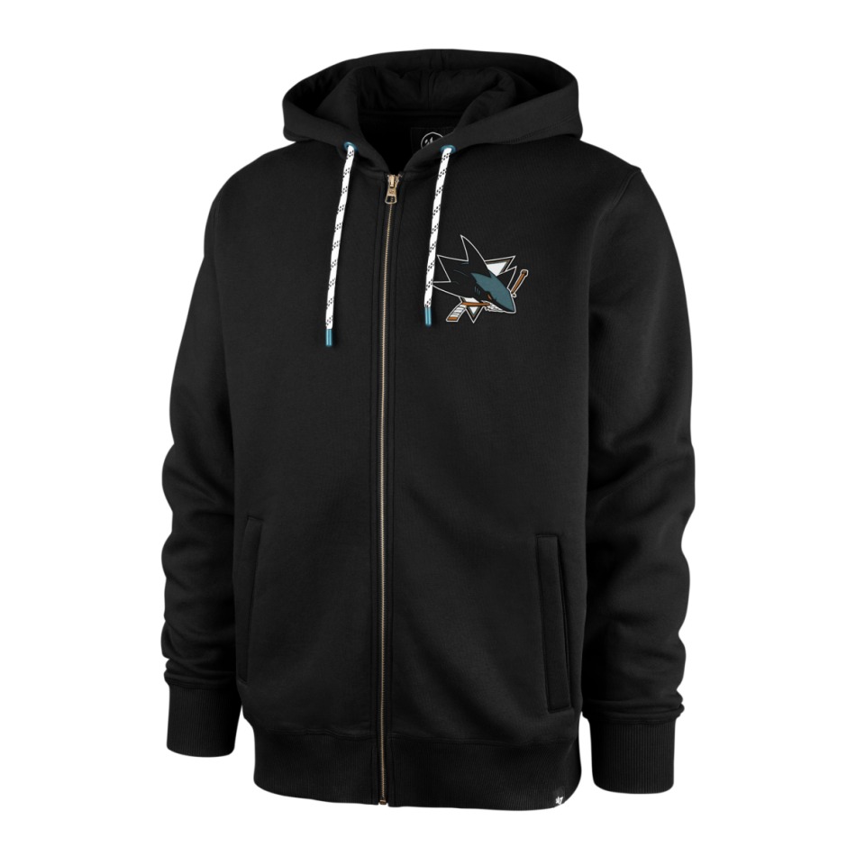 San Jose Sharks pánská mikina s&nbsp;kapucí back check 47 morris full zip hood - San Jose Sharks mikiny, bundy, kalhoty