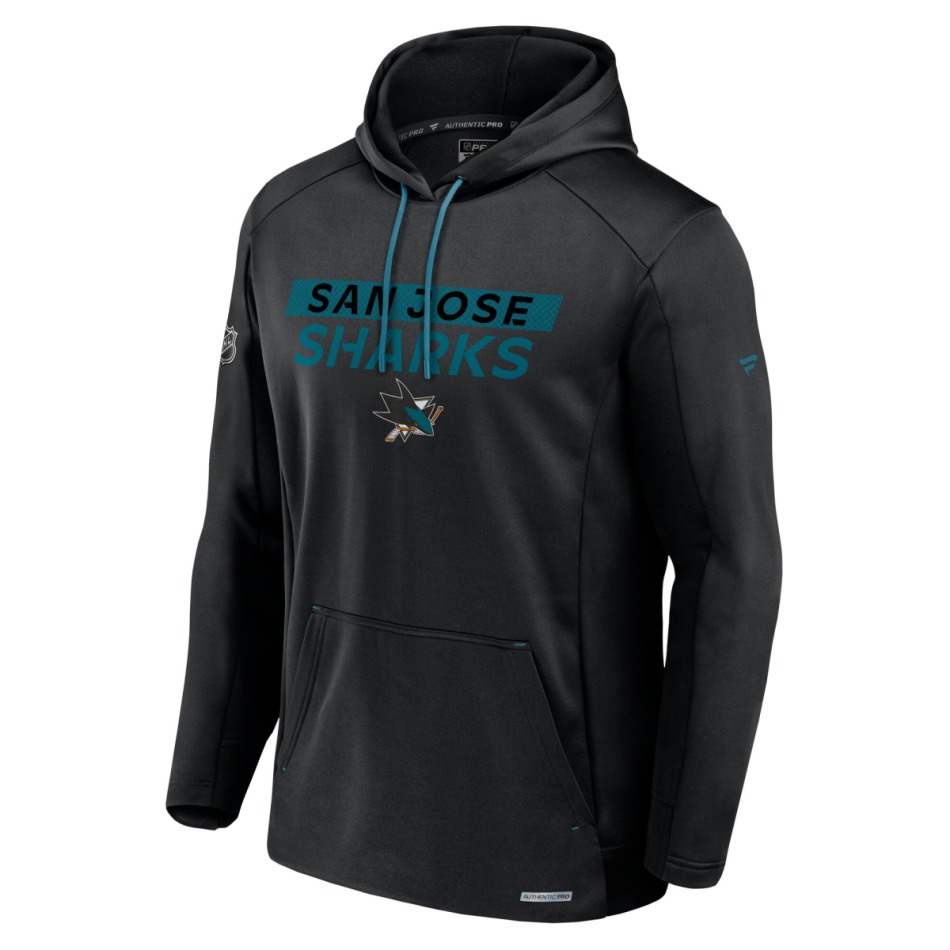 San Jose Sharks pánská mikina s&nbsp;kapucí AP Rink Poly Fleece Pullover Hood - San Jose Sharks mikiny, bundy, kalhoty