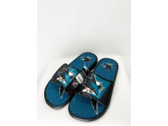 San Jose Sharks pánské pantofle Colorblock Slipper