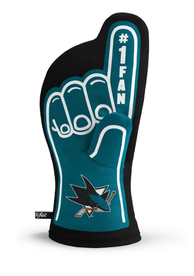 Fandící Ruka San Jose Sharks #1 Fan  Oven Mitt