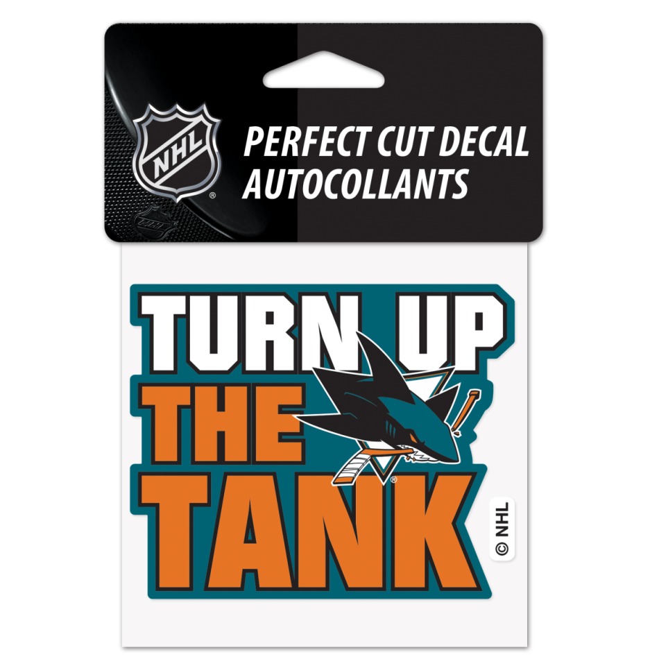 San Jose Sharks samolepka Perfect Cut Decal SLOGAN - San Jose Sharks ostatní suvenýry