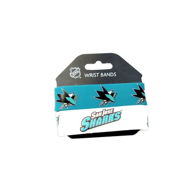 Silikonový náramek - - 2 kusy Sharks - San Jose Sharks Ostatní