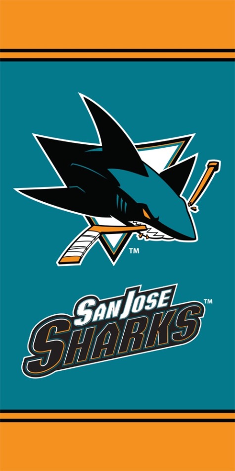 San Jose Sharks ručník osuška TIP - San Jose Sharks povlečení, ručníky, deky