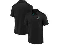 San Jose Sharks pánské polo tričko Authentic Rinkside Performance black