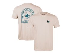 San Jose Sharks pánské tričko NHL Levelwear Richmond Stained Glass T-Shirt - Khaki