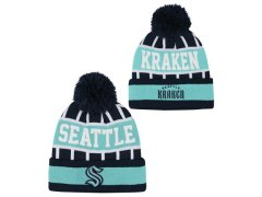 Seattle Kraken dětská zimní čepice Go Fast Cuffed Knit W Pom