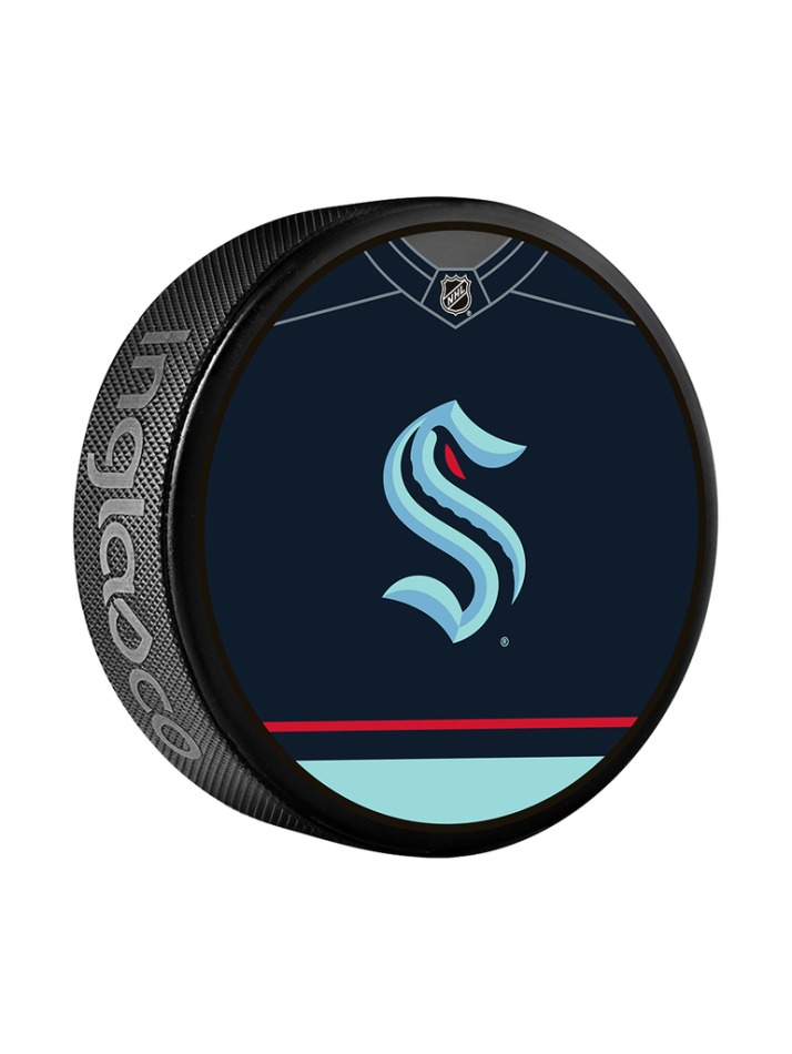 Seattle Kraken puk Jersey Design Souvenir Collector Hockey - Seattle Kraken hokejové vybavení