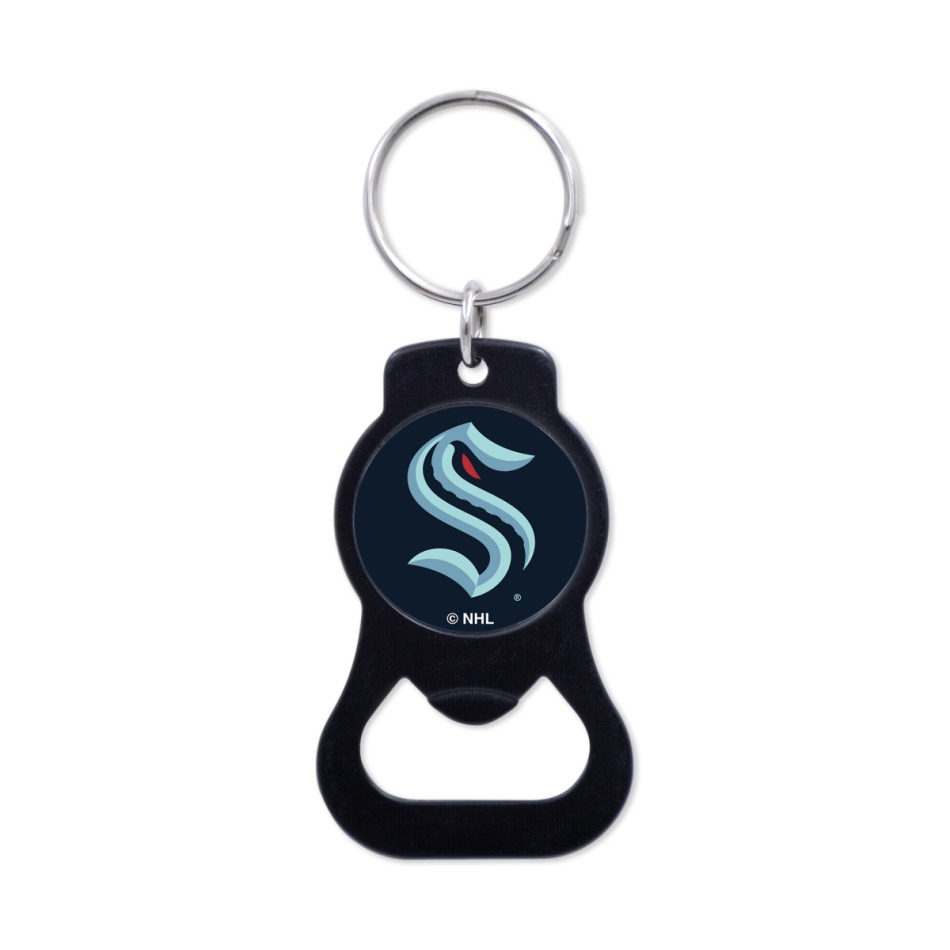 Seattle Kraken přívěšek s otvírakem Black Ring