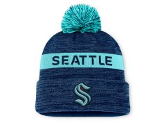 Seattle Kraken zimní čepice Authentic Pro Rink Beanie Cuff With POM