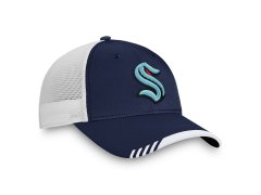 Seattle Kraken čepice baseballová kšiltovka Navy Authentic Pro Locker Room Trucker Adjustable
