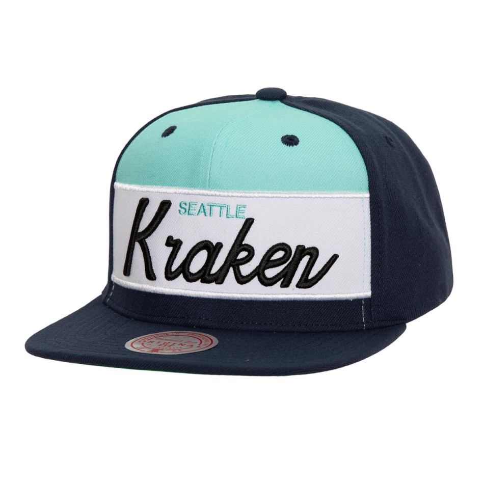 Seattle Kraken čepice flat kšiltovka Retro Sport Snapback Vintage