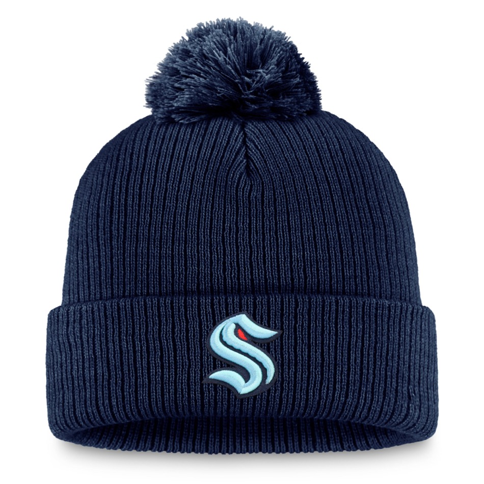 Seattle Kraken zimní čepice A/CAP Beanie Cuff Pom - Seattle Kraken kšiltovky, čepice, rukavice