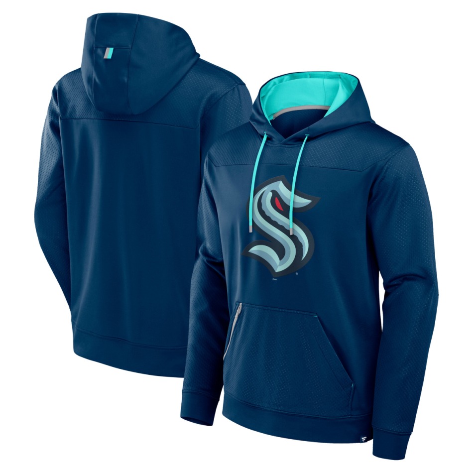 Seattle Kraken pánská mikina s&nbsp;kapucí Defender Pullover - Seattle Kraken mikiny, bundy, kalhoty