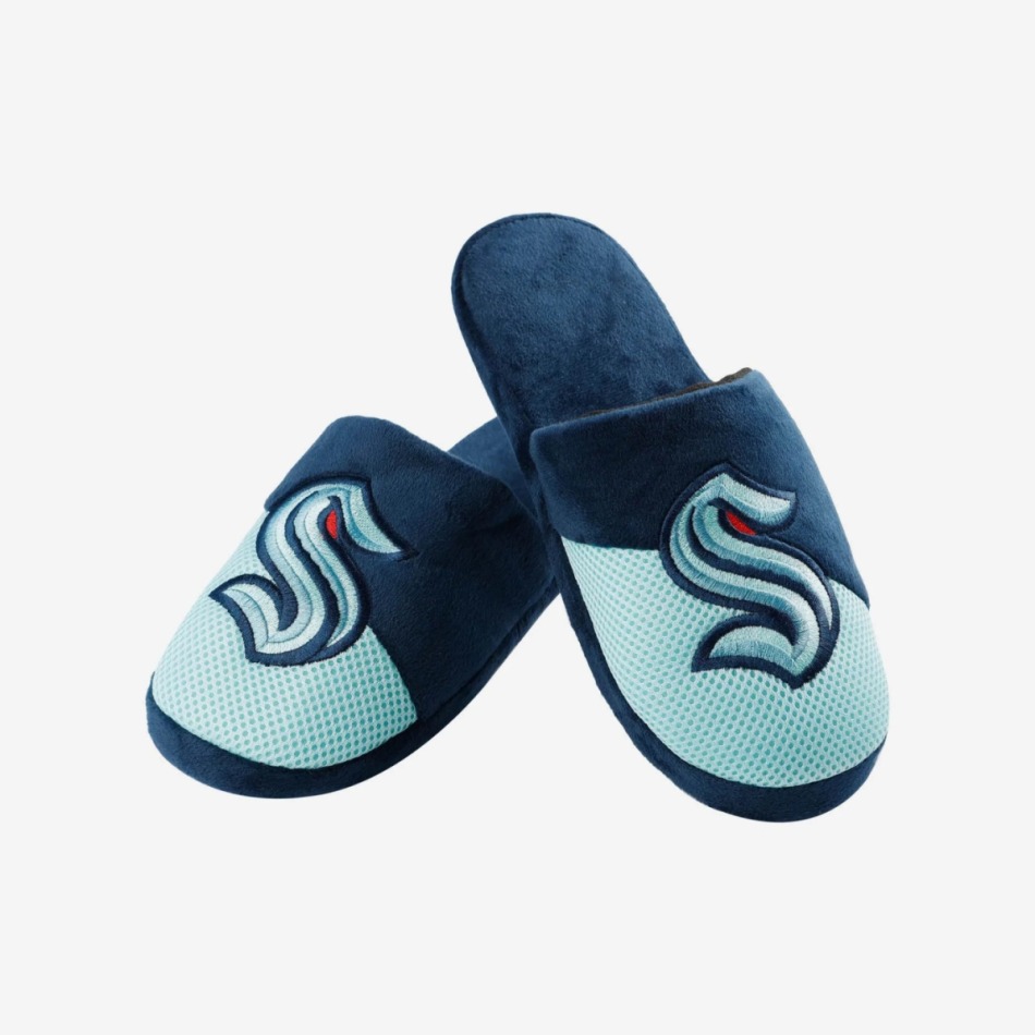 Seattle Kraken pánské pantofle Logo Staycation Slipper - Seattle Kraken ostatní modní doplňky
