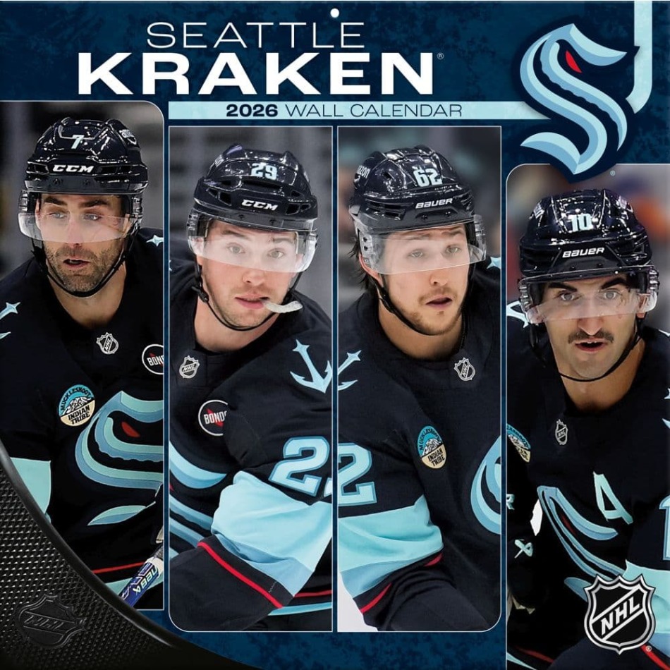 Seattle Kraken kalendář 2026 Wall