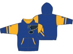 St. Louis Blues dětská mikina s kapucí Faceoff Colorblocked Fleece Full-Zip