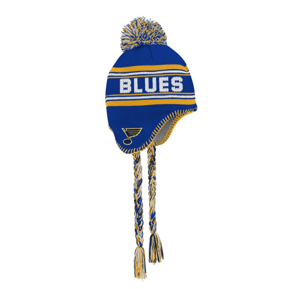 St. Louis Blues dětská zimní čepice Jacquard Tassel - St. Louis Blues dětské oblečení