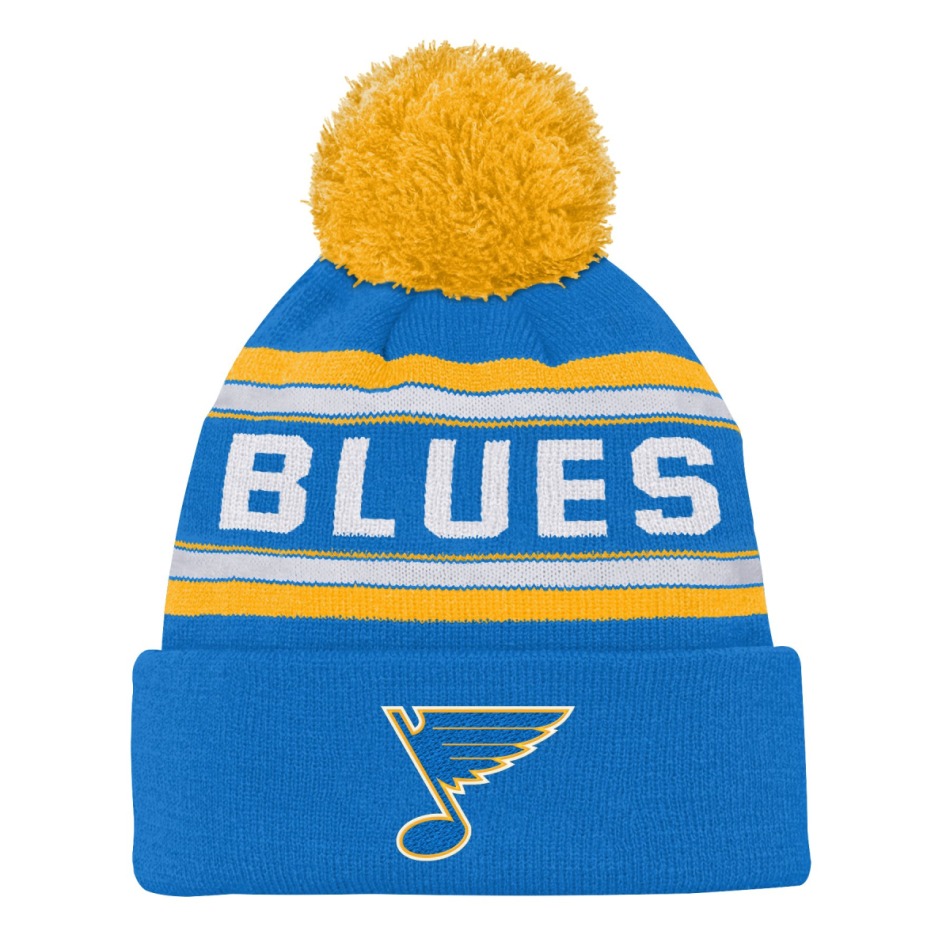 St. Louis Blues dětská zimní čepice 3Rd Jersey Jacquard Cuff Pom - St. Louis Blues dětské oblečení