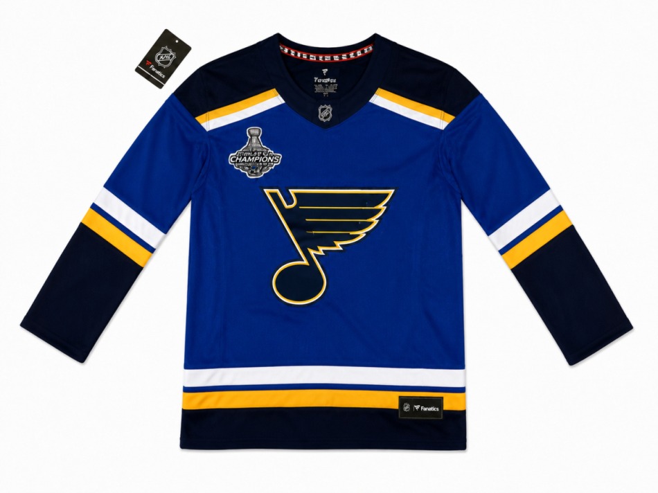 St. Louis Blues dětský hokejový dres NHL Premier Home Stanley Cup Champions 2019 Patch