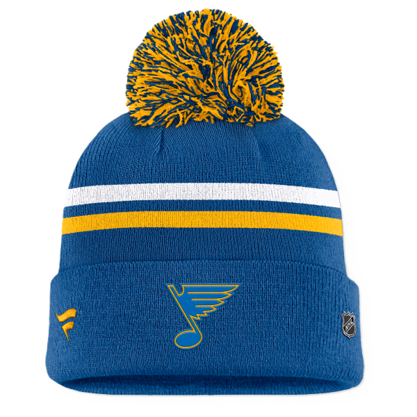 St. Louis Blues zimní čepice Authentic Pro A/Cap Cuffed bamboo - St. Louis Blues kšiltovky, čepice, rukavice