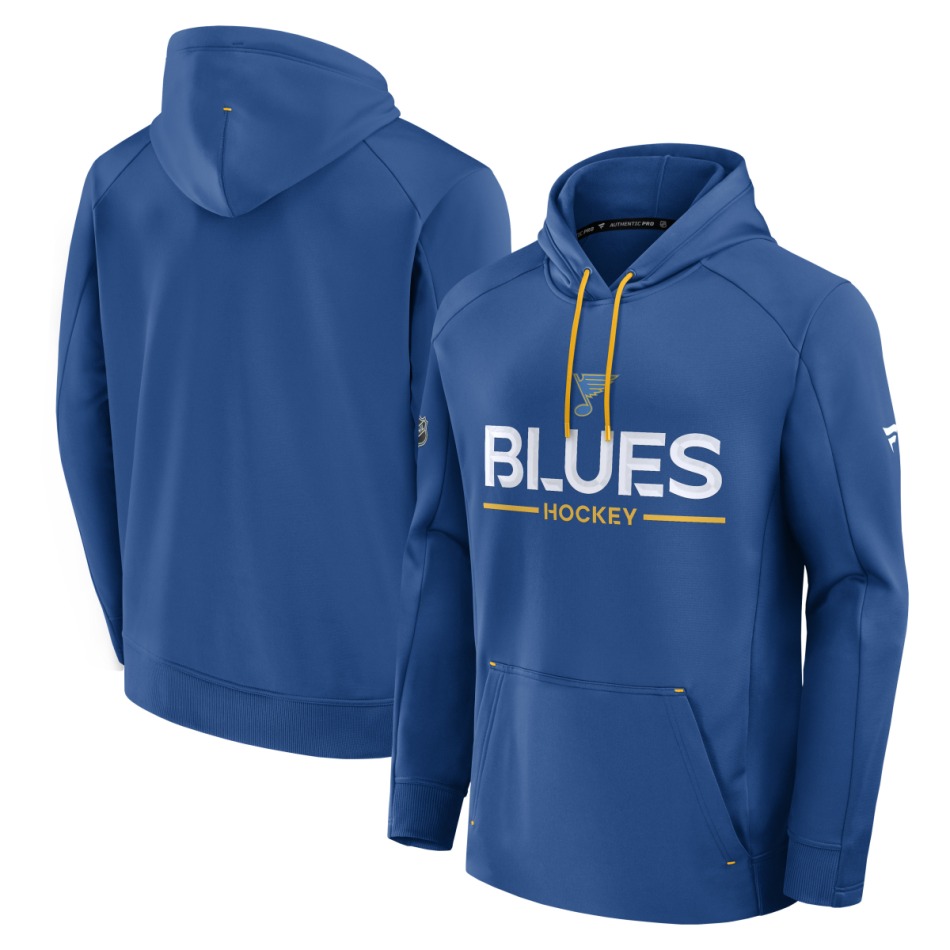 St. Louis Blues pánská mikina s&nbsp;kapucí Authentic Pro Rink Poly Fleece POH - St. Louis Blues mikiny, bundy, kalhoty
