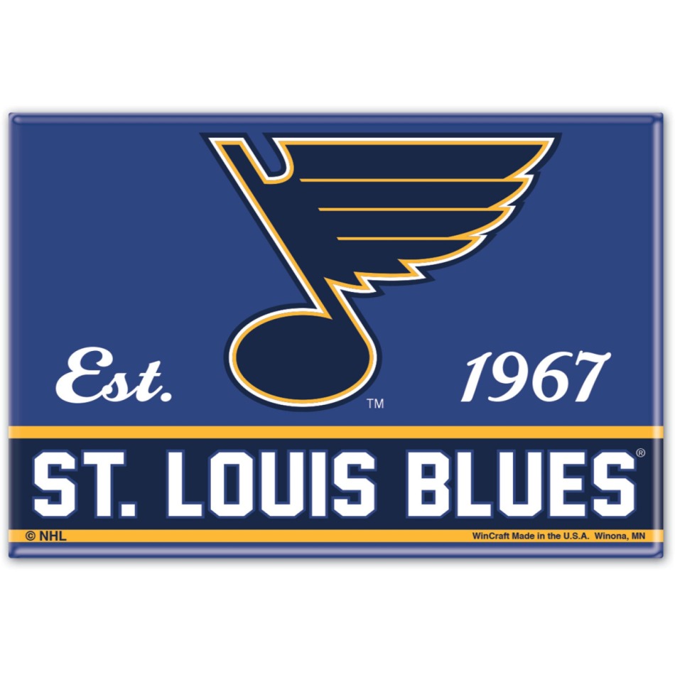 St. Louis Blues magnetka logo - St. Louis Blues ostatní suvenýry