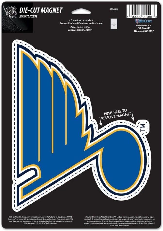 St. Louis Blues magnetka Die Cut - St. Louis Blues ostatní suvenýry