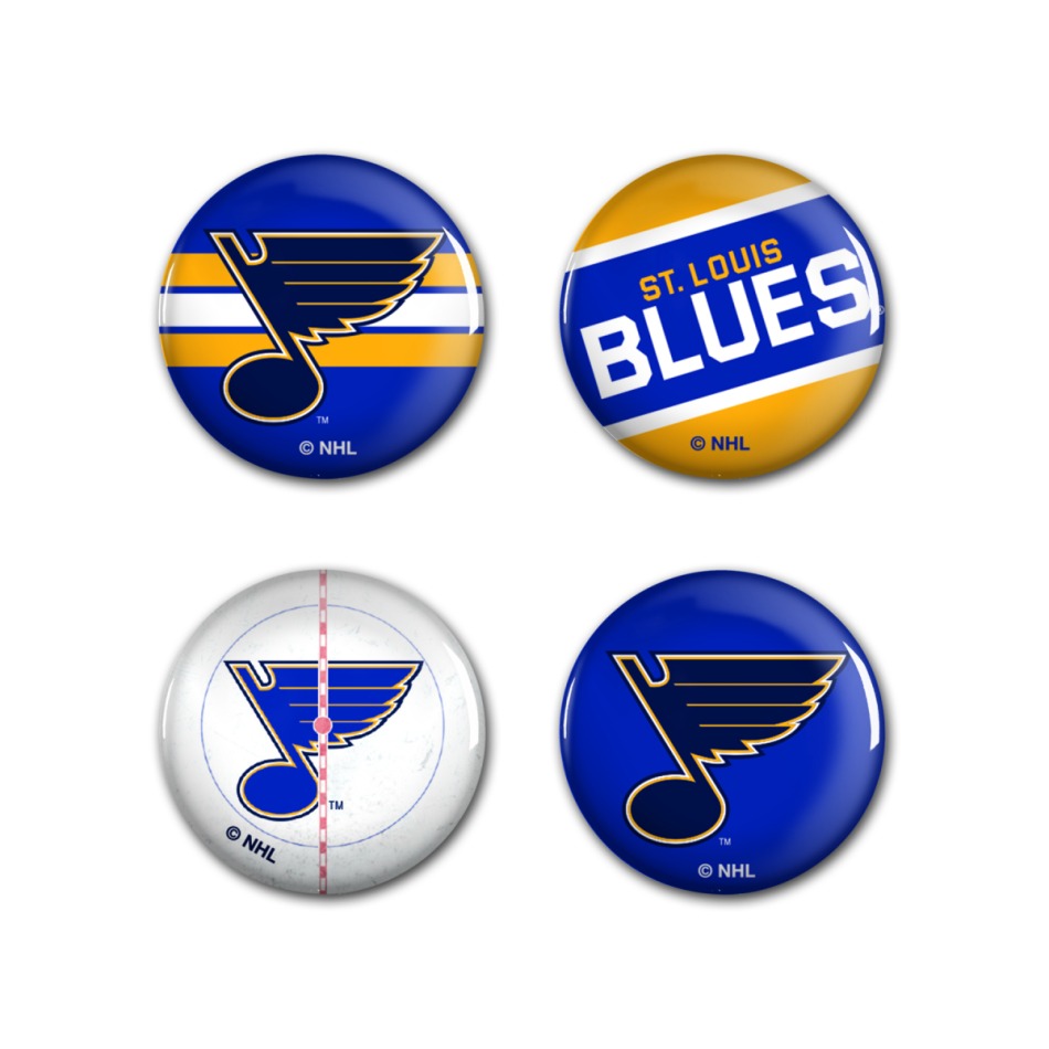 St. Louis Blues placka Button 4 Pack - St. Louis Blues ostatní suvenýry